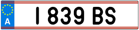 Trailer License Plate